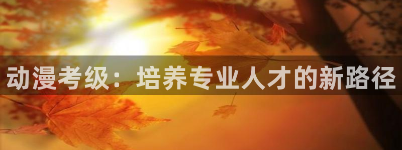 漫蛙网页版免费下载：动漫考级：培养专业人才的新路径